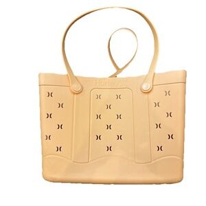 Hurley‎ Surf & Enjoy Papaya Orange Tote Plastic Waterproof  19 X 9.4 X 14 NWT